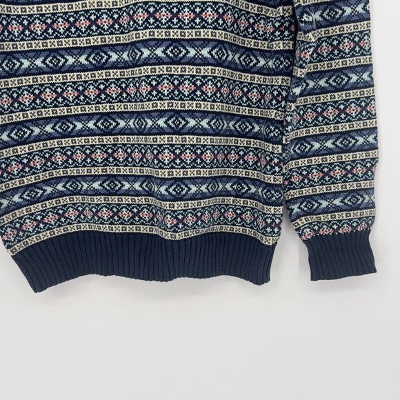 Shipmen Supply CPO Provisions Mens M Fair Isle Nordic Cotton Cosby 90’s Sweater - Picture 4 of 9
